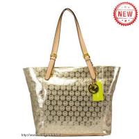 michael kors jet set spiegel metalen groot goud bakken Tassen Replica 5r72u140